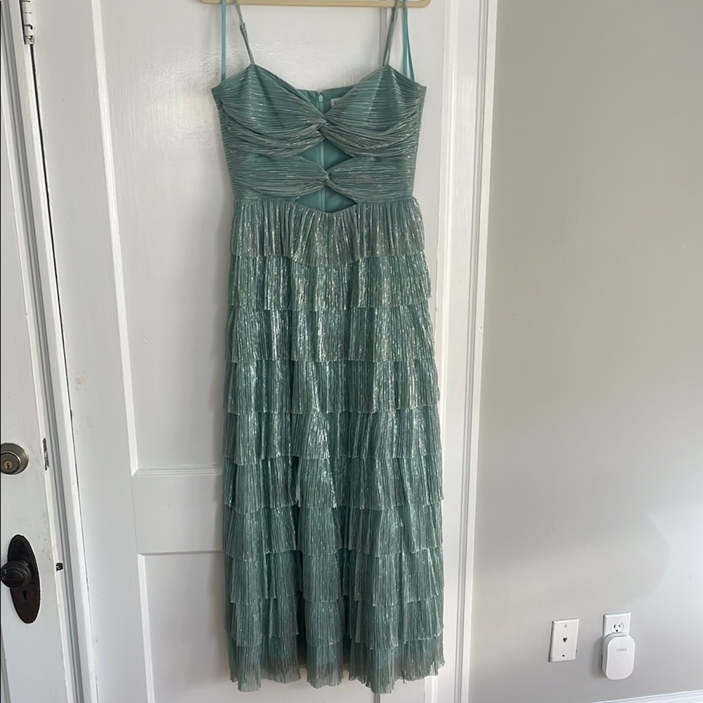 Gianni Bini Tiered Maxi Dress with Cut Outs